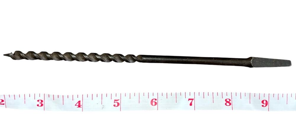 VIntage Masonry Drill Bit 7mm Carbide Tip #4 Antique Industrial Hand Tool USA